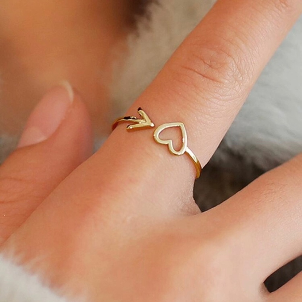 SALE! Cupid Heart Gold Tone Fashion Ring